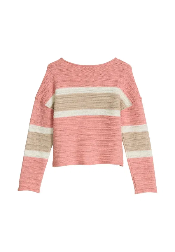 Джемпер из хлопка Teens-girls pullover im inside-out-look, красный Marc O'Polo — фото 2