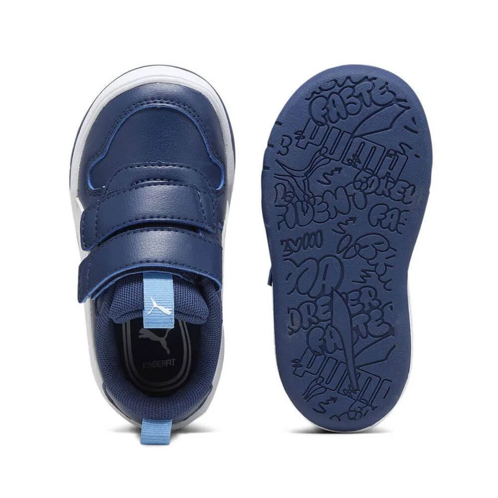 Детские кроссовки для мальчиков Puma 380740-18, Цвет: BLAU / WEISS — фото 3