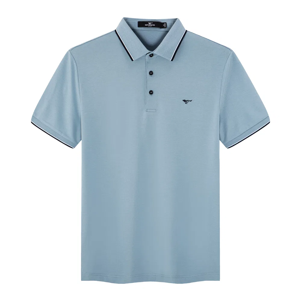 Детское поло с воротником Polo Sky Blue SEPTWOLVES