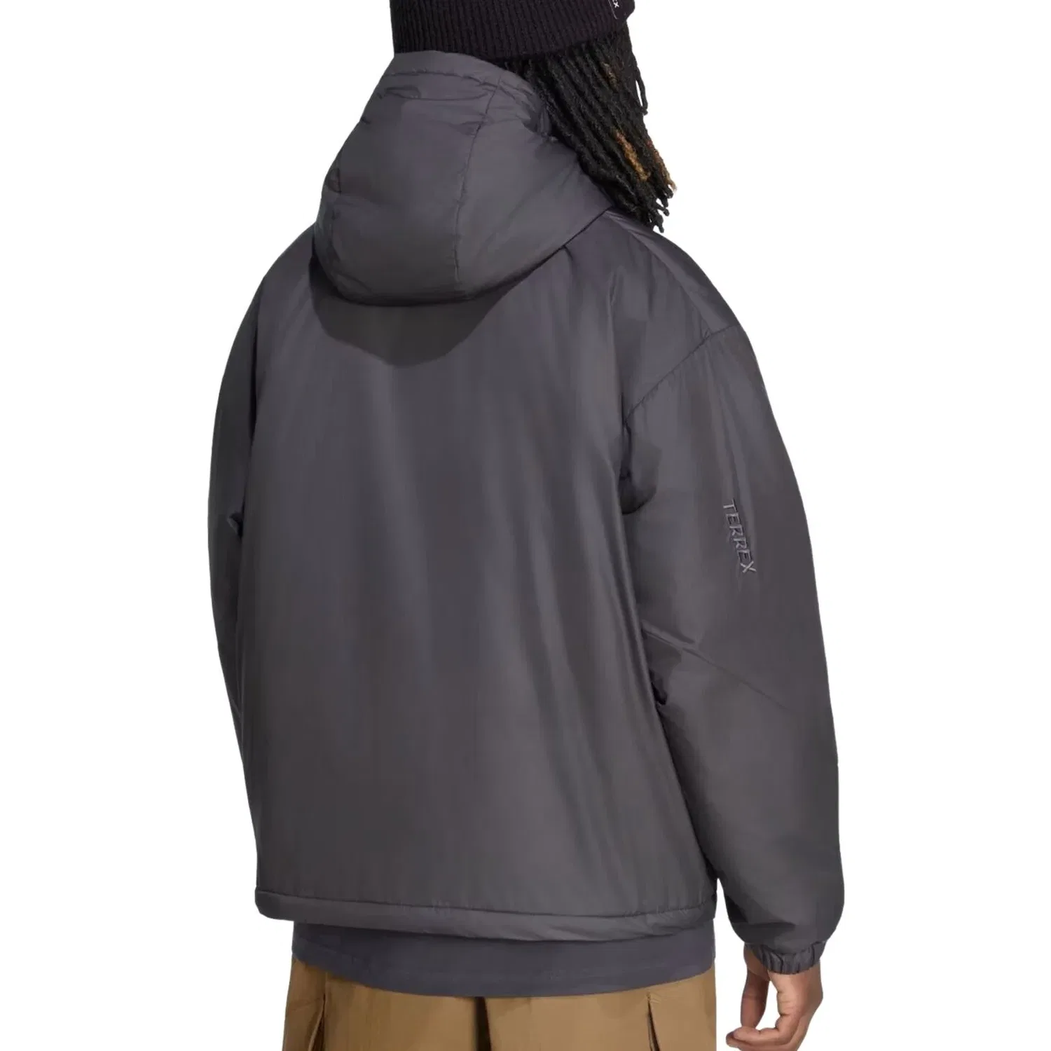 Мужская куртка Terrex Multi PrimaLoft Insulated Hooded Jacket Asia Sizing 'Black' adidas, черный — фото 3