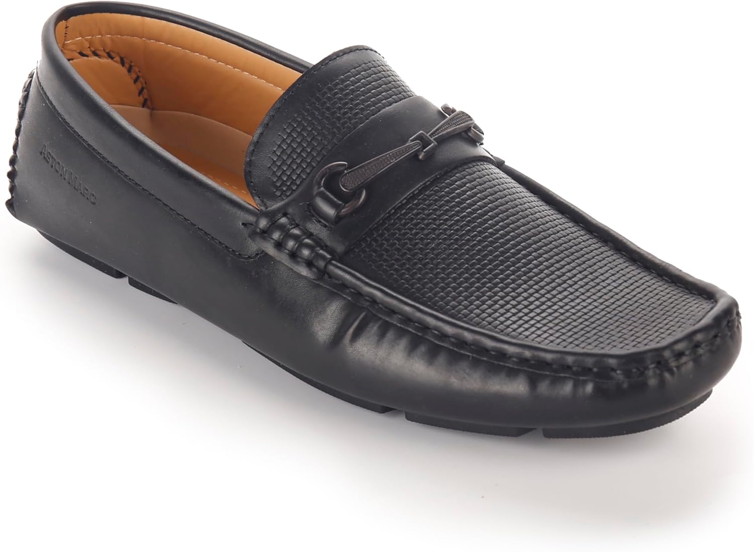 

Мужские обувь Aston Marc Mens Bit Comfort, стильные лоферы без шнурков для повседневной и повседневной носки, размеры 8-12, черный