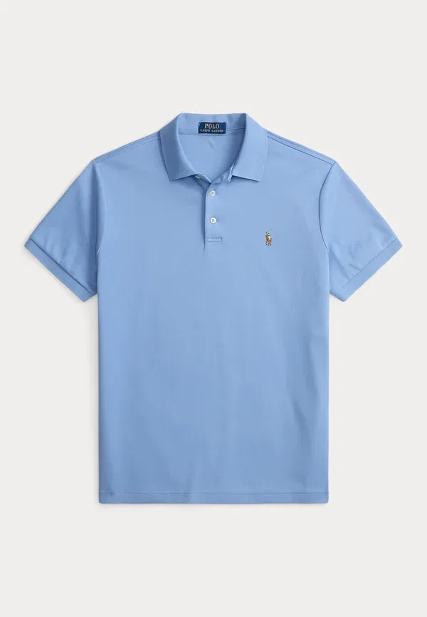 Поло из хлопка Polo Ralph Lauren, небесно-голубой — фото 4