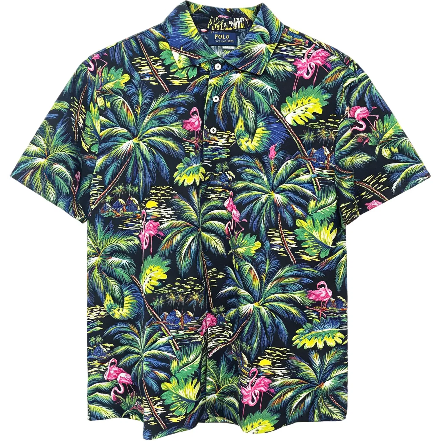 Рубашка мужская с разноцветным лацканом, Polo Ralph Lauren, Multicolor