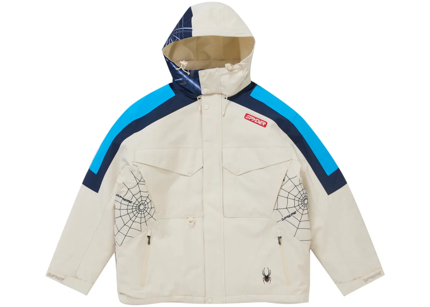 Мужская куртка из технической ткани с моделью Jacket Supreme, White