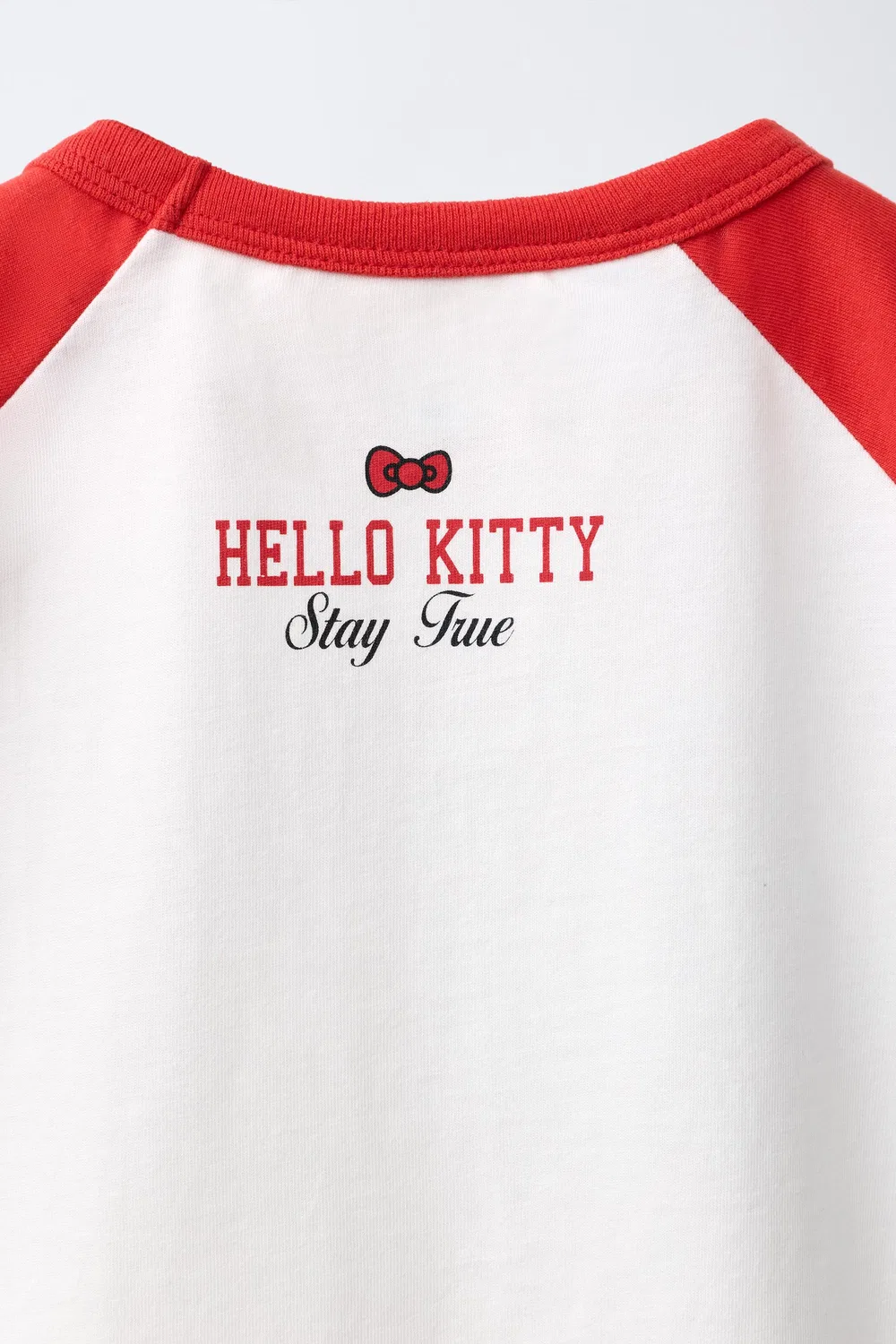 Футболка с рукавами реглан Hello Kitty Sanrio ZARA, White — фото 4