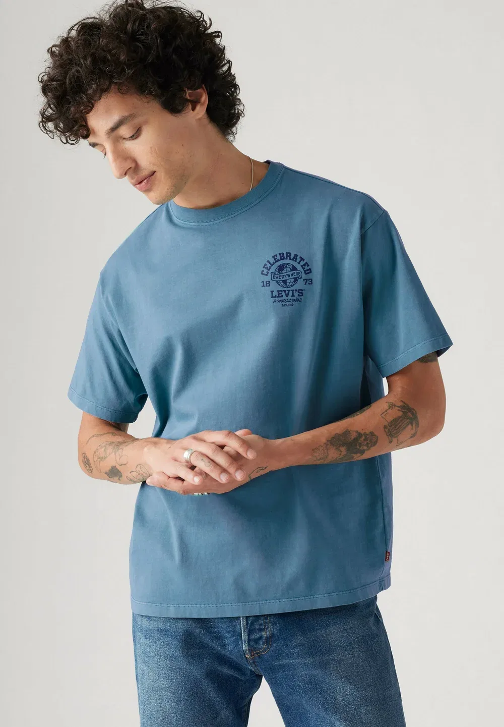 Футболка в винтажном стиле - футболка с принтом Levi'S, Lse Batwing Badge Ca - Blues - — фото 3