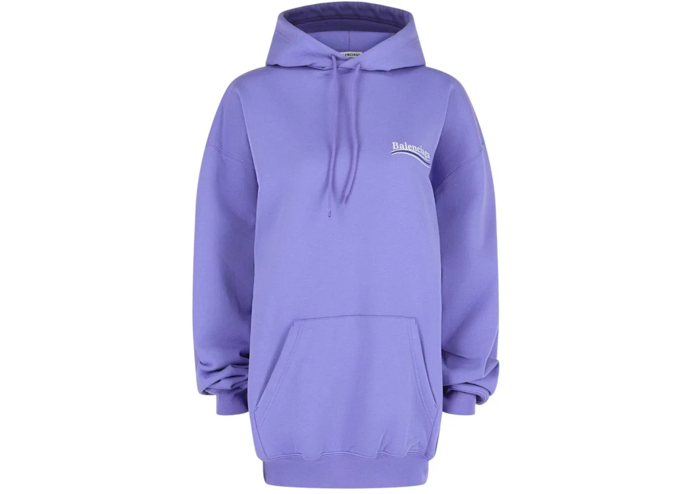 Женское худи с вышитым логотипом Balenciaga, цвет Light/Purple/White/Blue