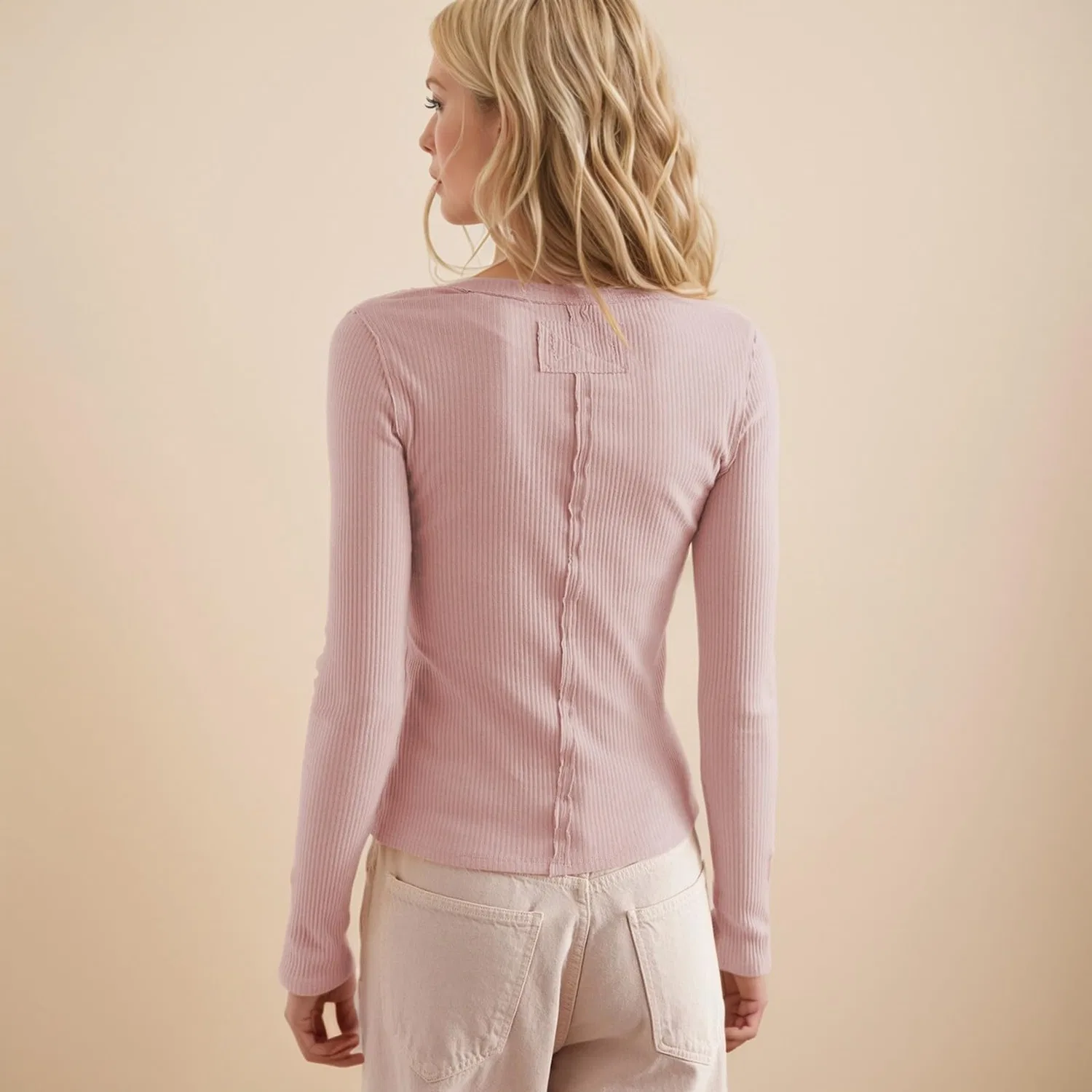 Женская куртка с длинным рукавом slim fit, Rosa — фото 3