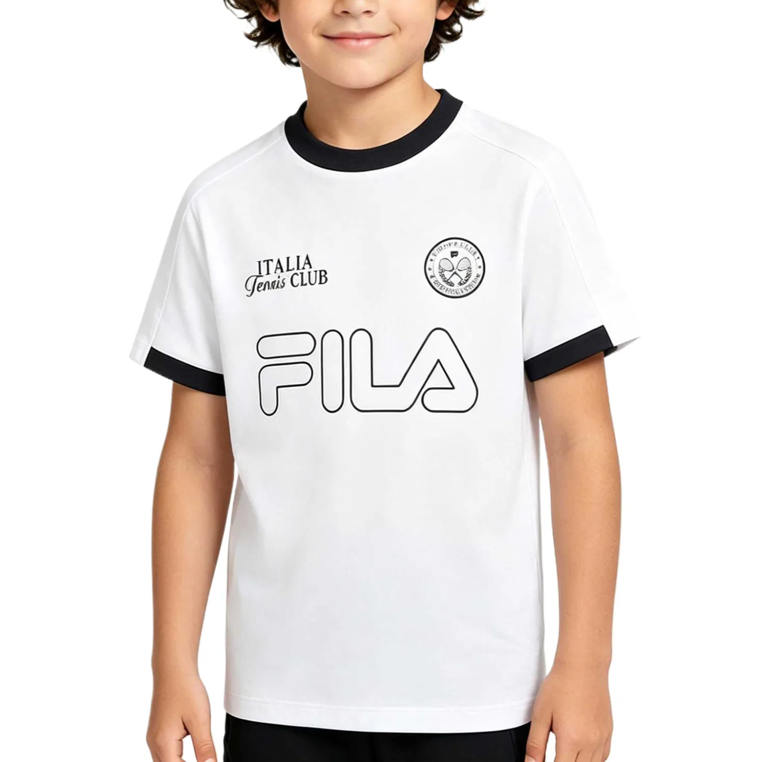 Футболка Crew Neck FILA KIDS, Jade White — фото 3