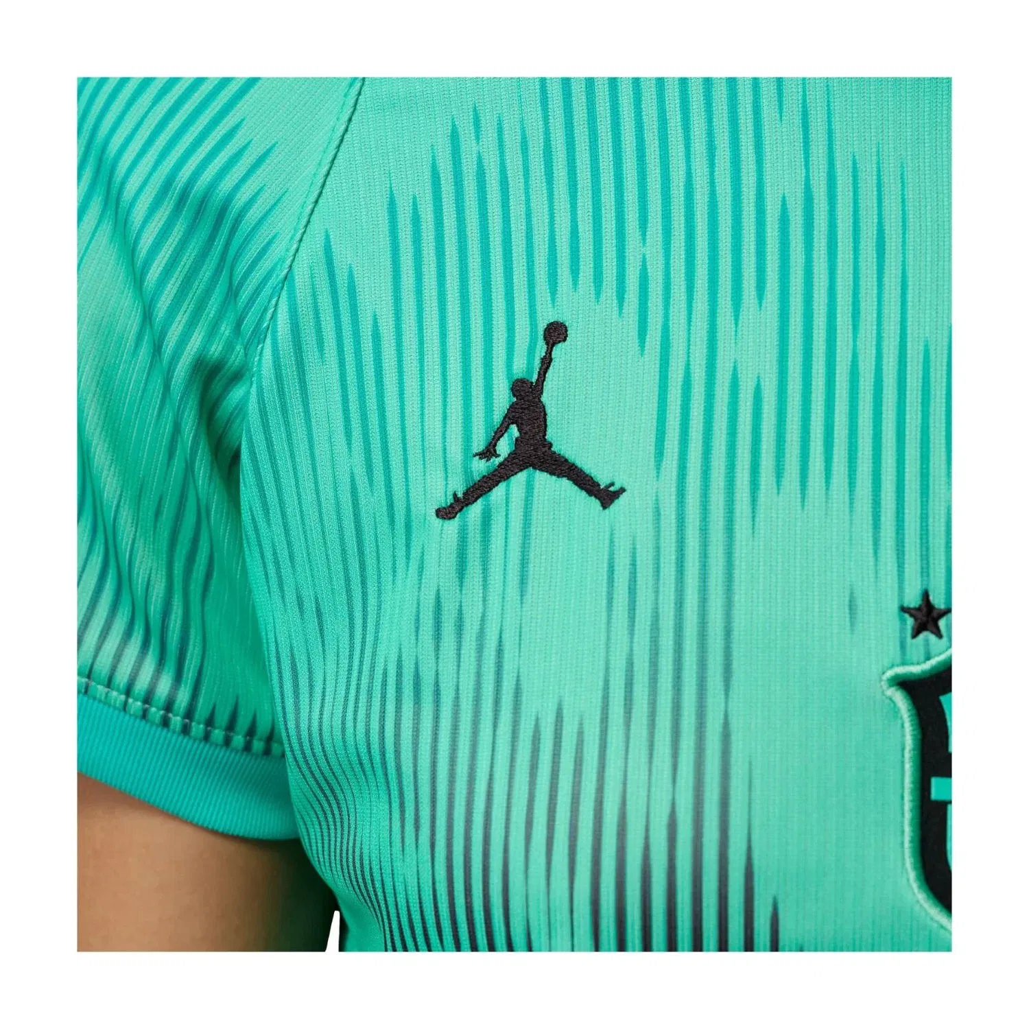 Женская футболка-джерси с длинным рукавом Jordan Brazil 2026 Stadium Goalkeeper Dri-FIT, зеленый — фото 4