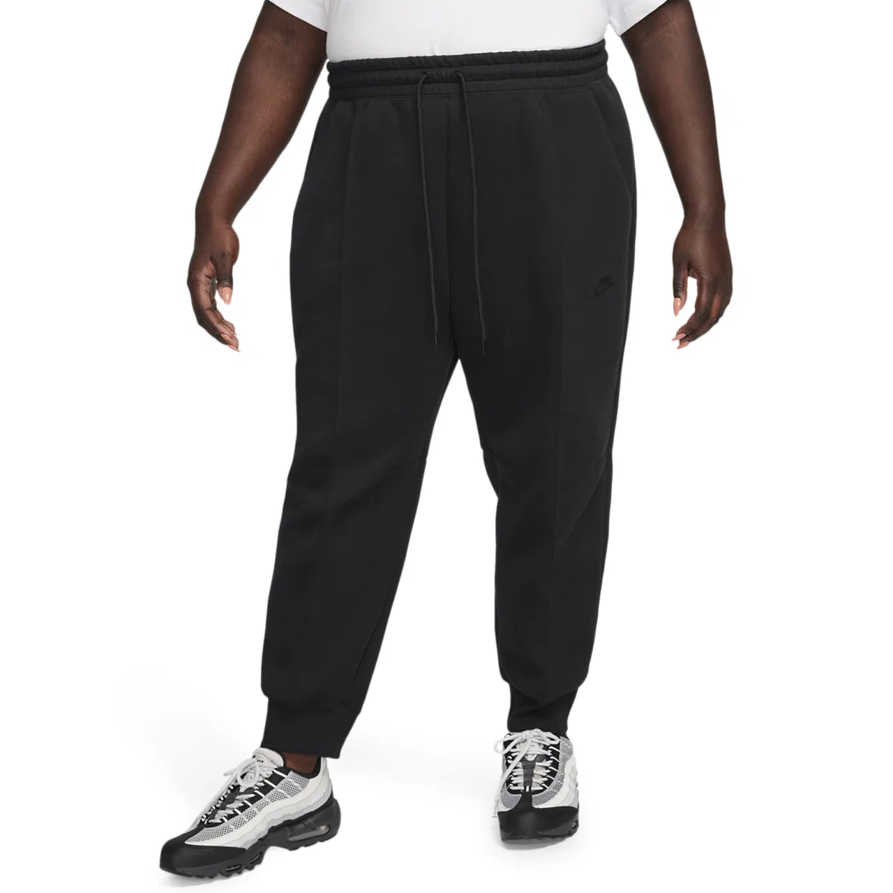 Женские спортивные брюки больших размеров NSW Tech Fleece MR Joggers Nike, черный