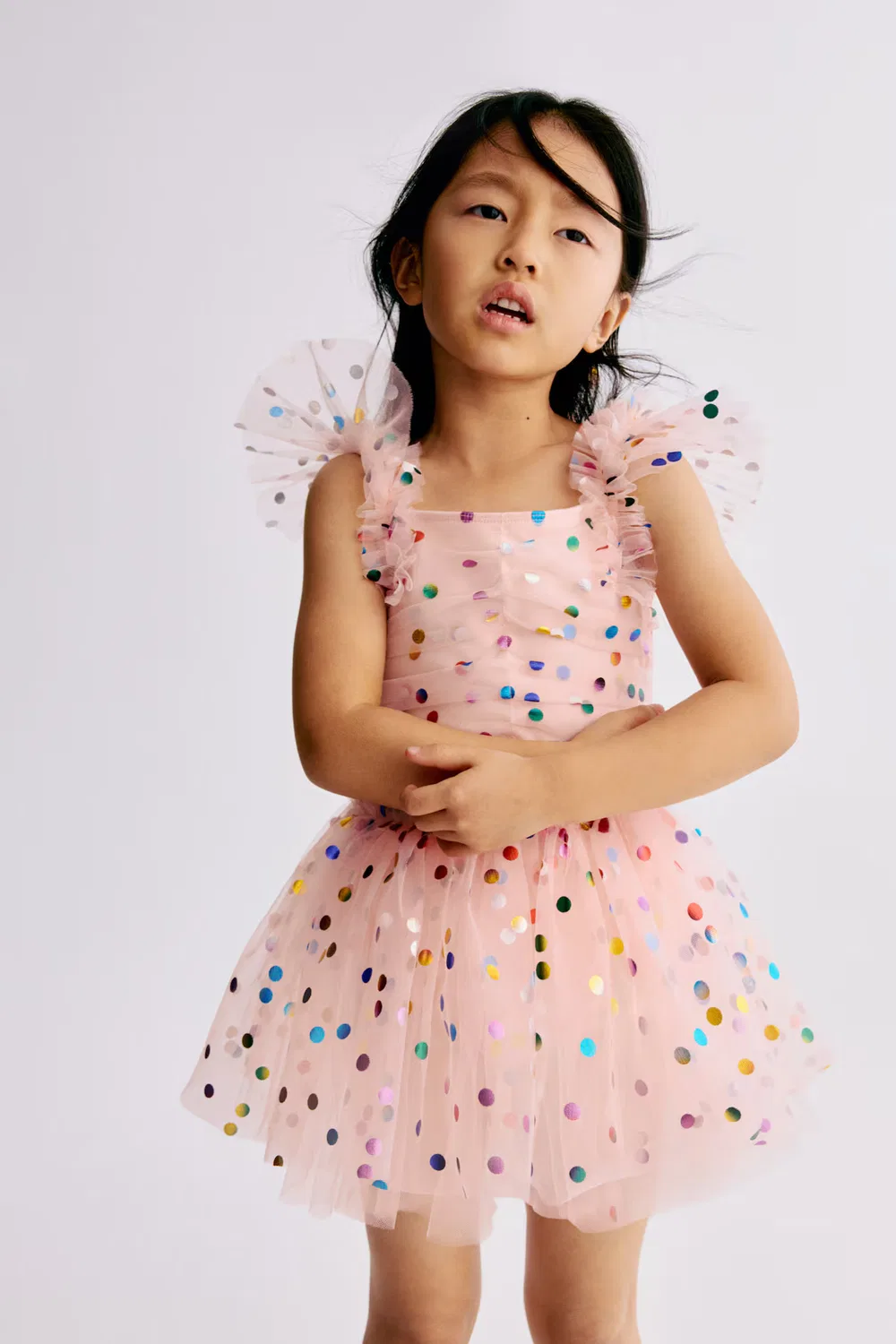 Костюм для акробатического балета H&M, Rosa/Gepunktet — фото 2
