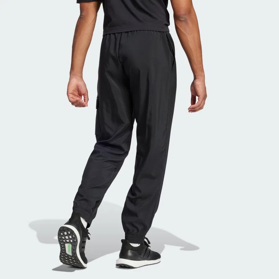 Штаны карго спортивные с длинным рукавом Sportswear Essentials Small Logo adidas, Черно-белый — фото 2