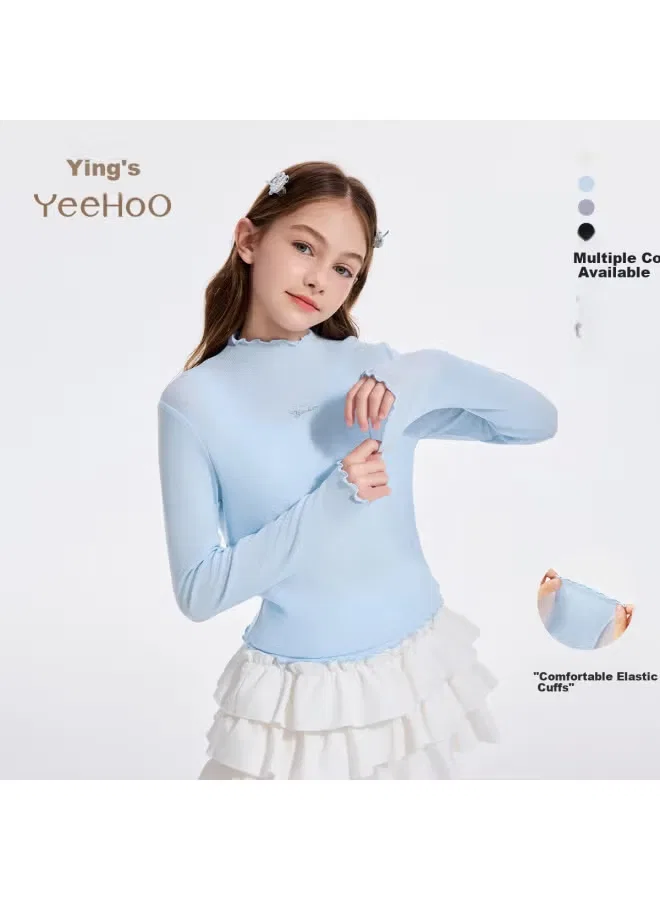 Лонгслив с высоким воротом шерстяной Yeehoo