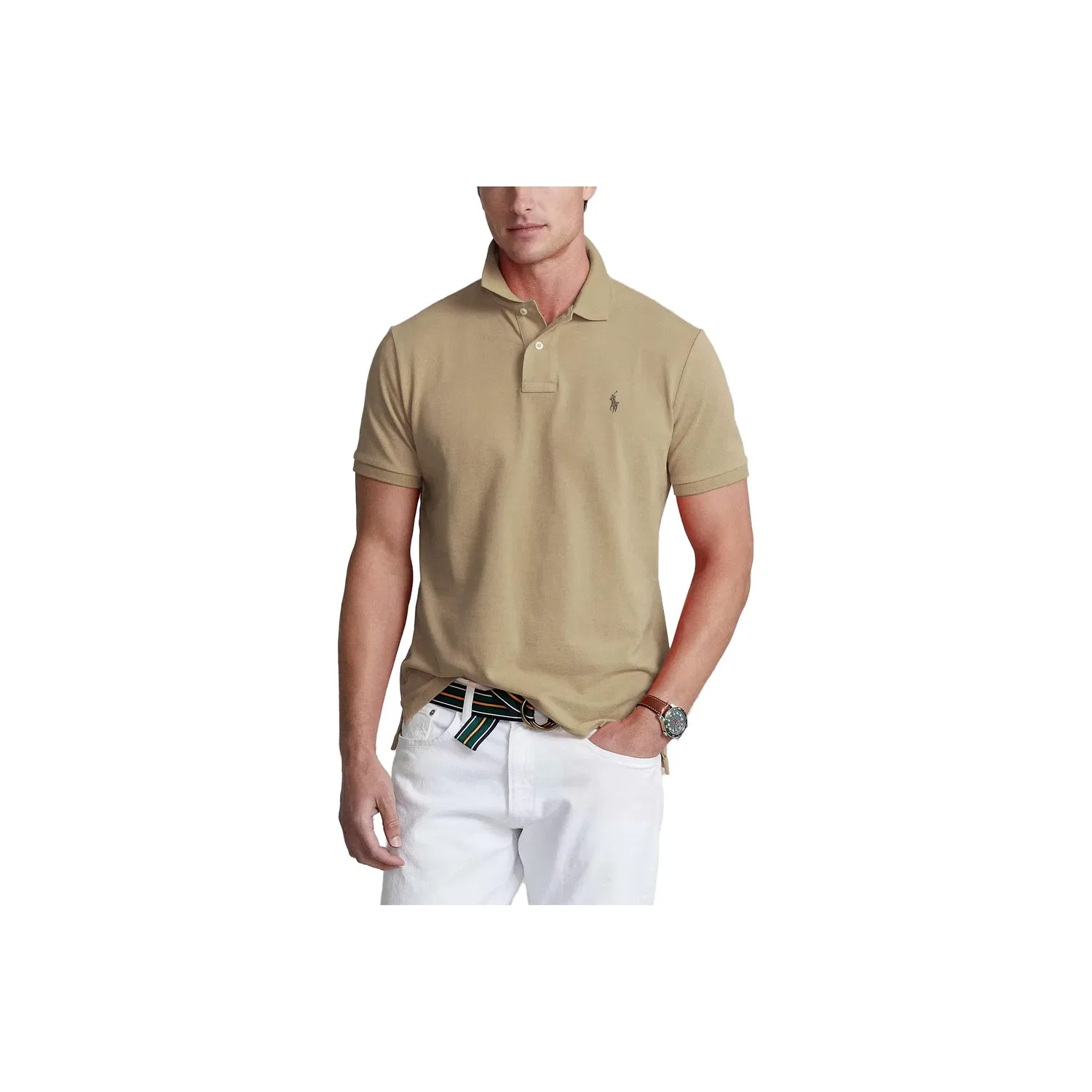 Мужское поло с коротким рукавом Polo Ralph Lauren, Tan