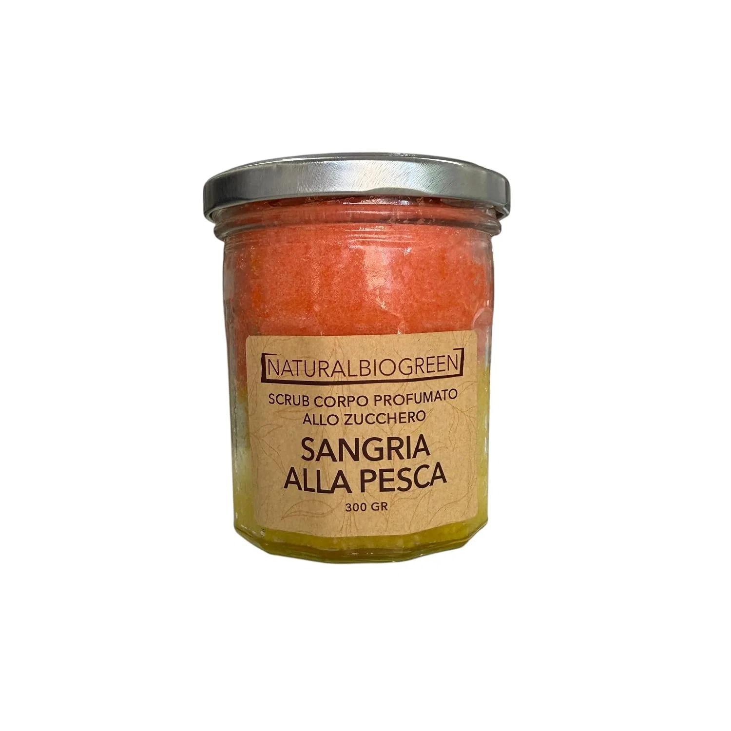 Скраб для тела Peach Sangria Vegan Naturalbiogreen, 300 г