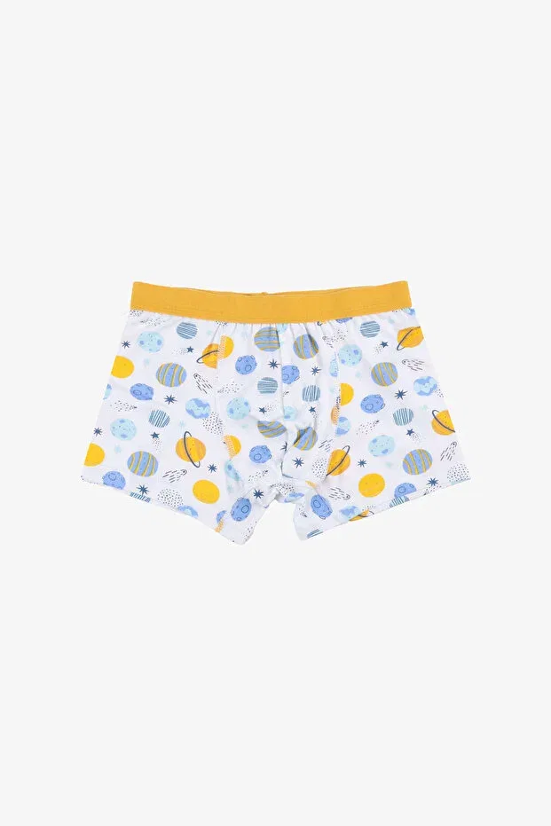 Детские боксеры для мальчиков с принтом Koza Iç Giyim, Blue - Yellow — фото 3
