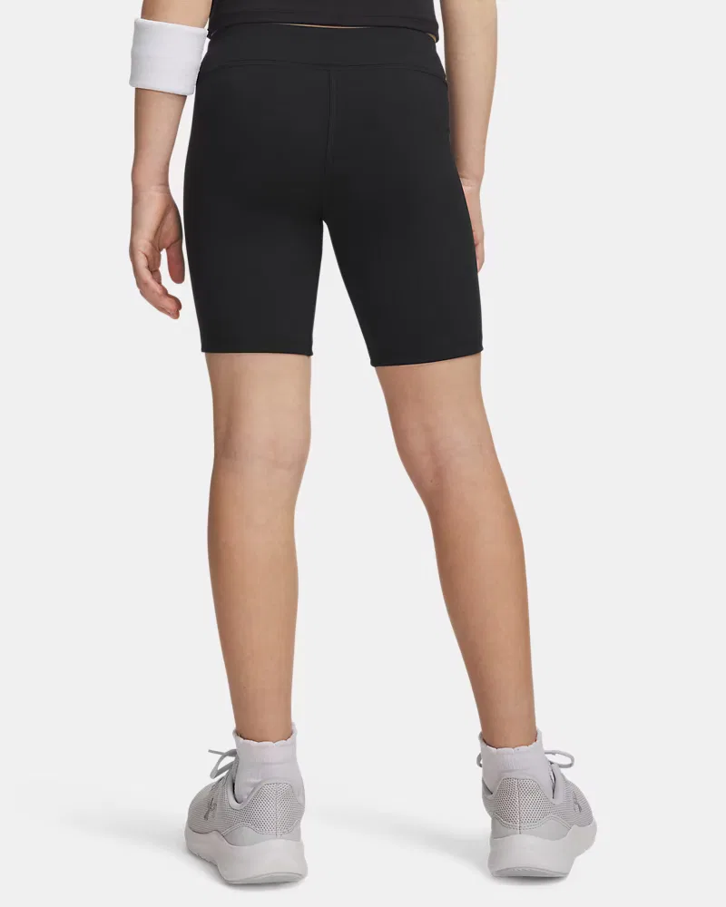 Велошорты детские с внутренним швом 16,5 см, влагоотводящие, UA Motion UnderArmour, Black/Jet Gray — фото 2