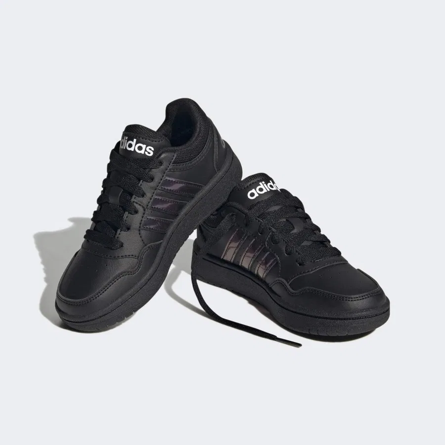 Детские спортивные кроссовки с низким верхом Sportswear GZ9671 Hoops adidas, Черный — фото 4