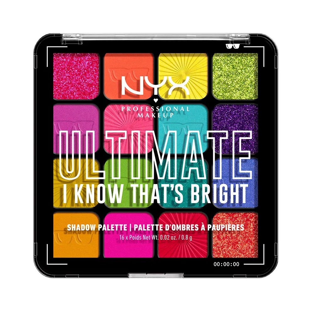 

Палетка теней для век Nyx Professional Makeup Ultimate, i know that’s bright