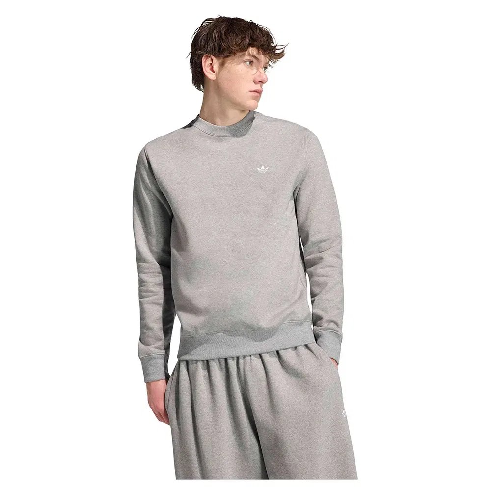 Свитшот Trefoil Essentials Crew Adidas Originals, серый