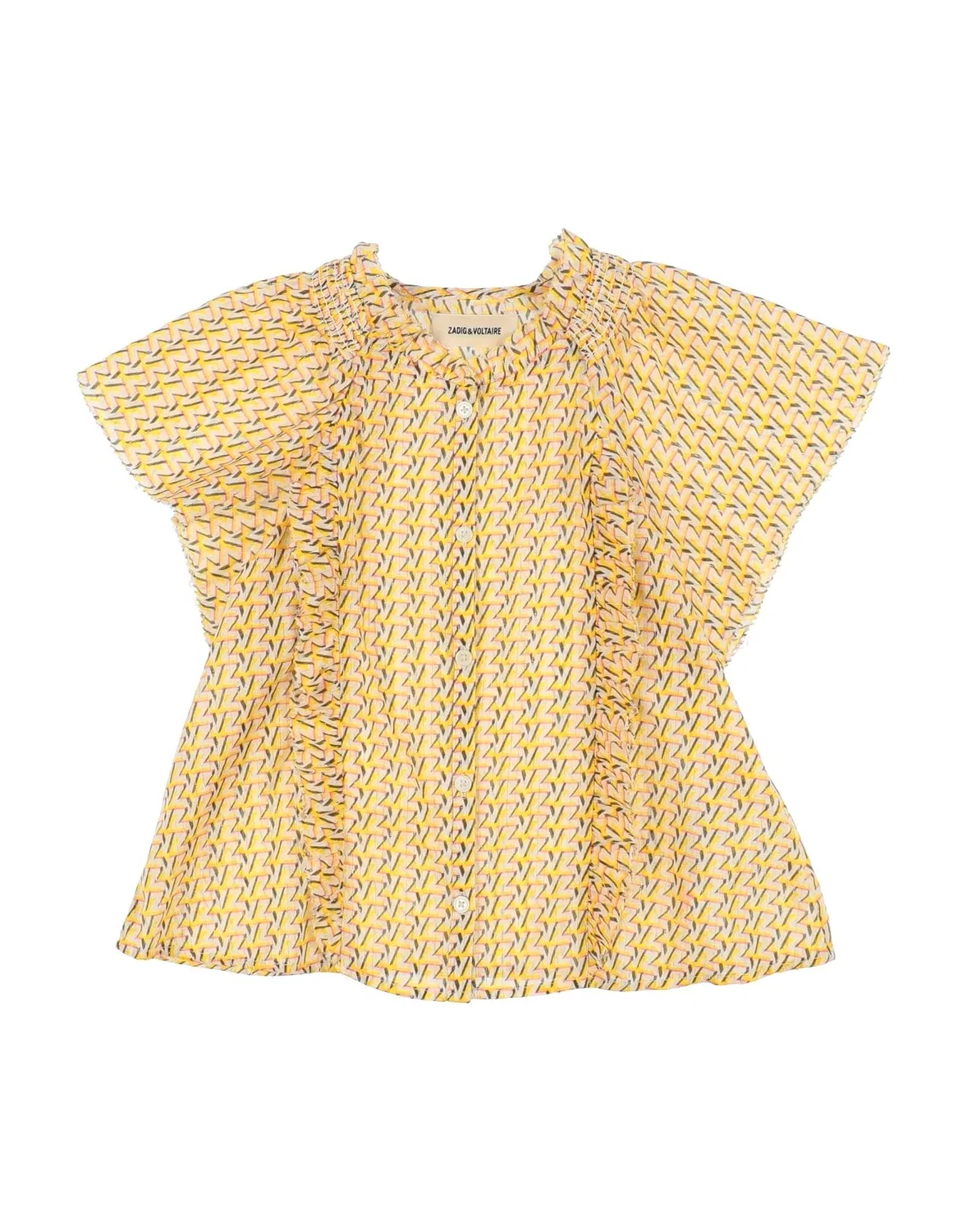 Рубашка с коротким рукавом Zadig&Voltaire, желтый