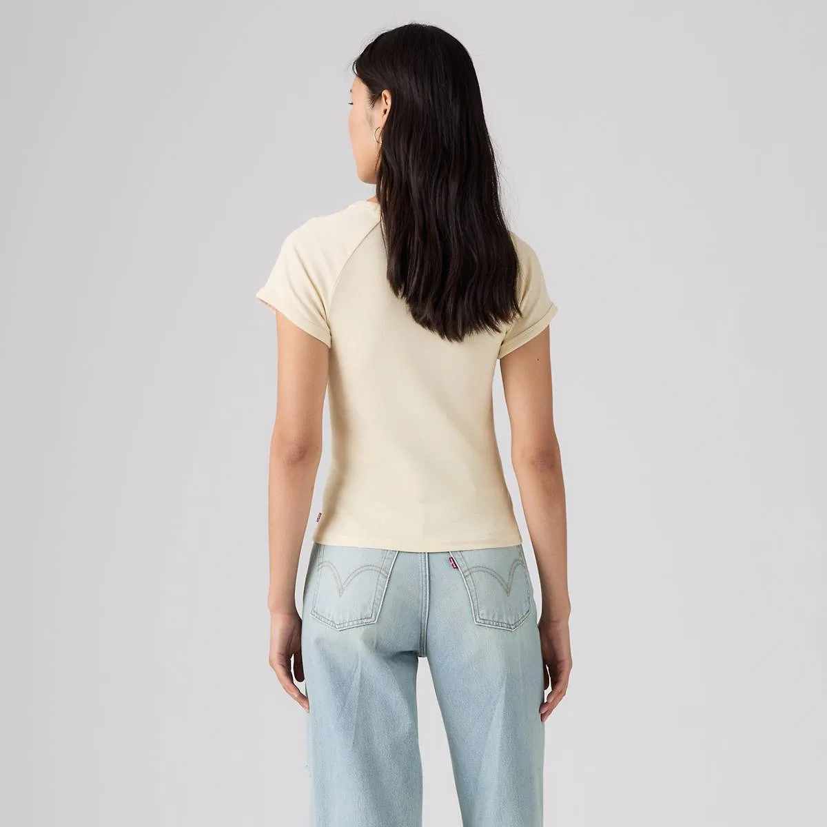 Футболка-Реглан Graphic Riley Levi's, Starfish Seedpearl - White — фото 4