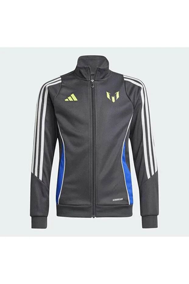 Детское спортивное худи для девочек с принтом Messi kids Adidas, Gri — фото 4