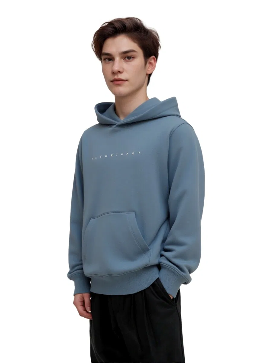Детский свитер 'JJEStar' пыльно-голубого цвета Jack & Jones Junior — фото 2