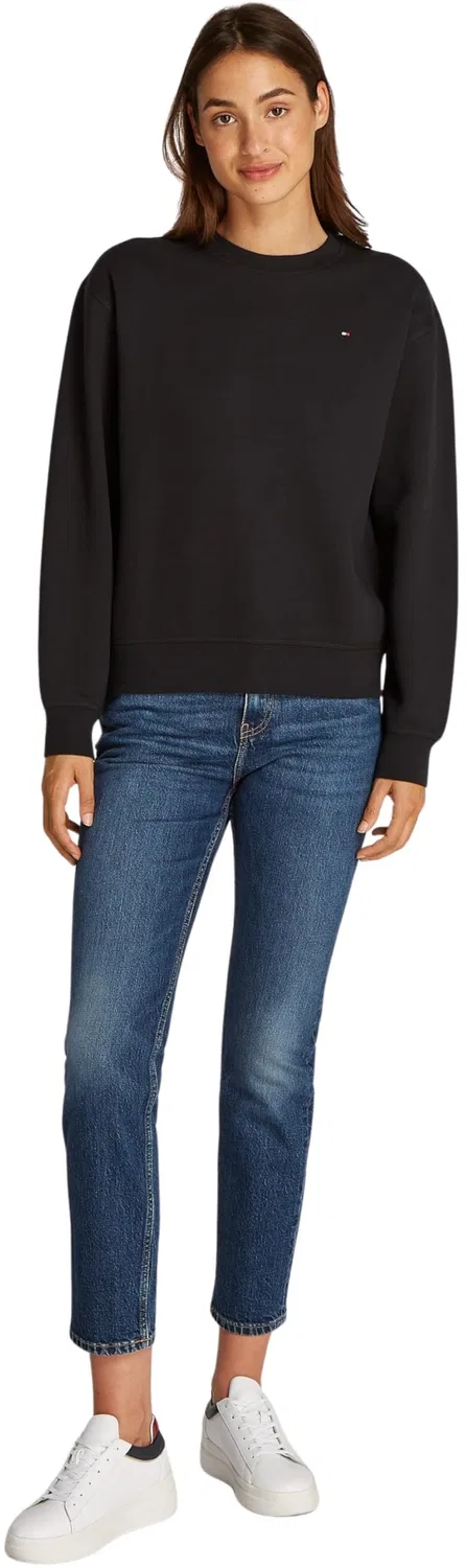 Женский свитшот с круглым вырезом Tommy Hilfiger, Black (Black) — фото 4