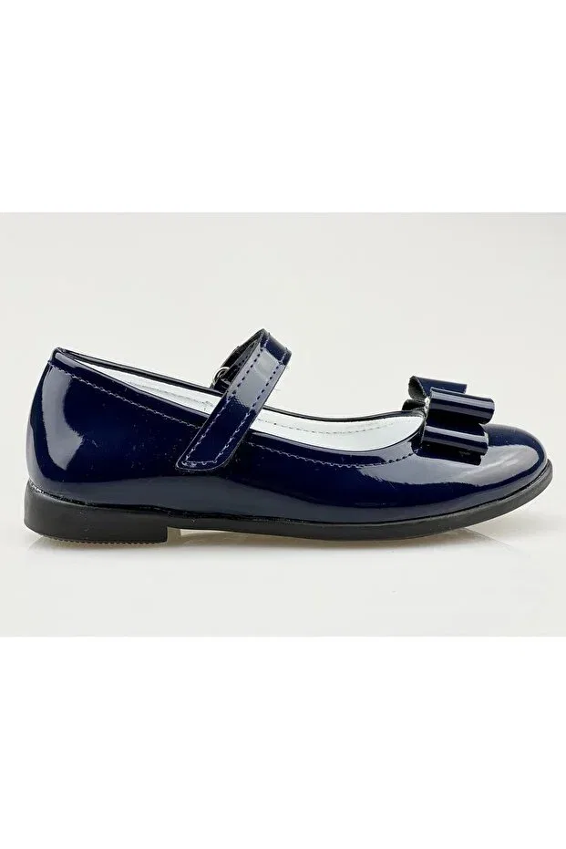 Детские балетки для девочек ортопедические Jojo Kids, Navy Blue — фото 3