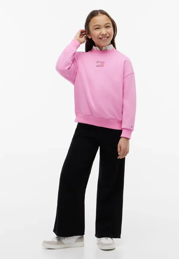 Свитшот с принтом Sweatshirt Tommy Hilfiger, Pink Daisy, розовый — фото 2