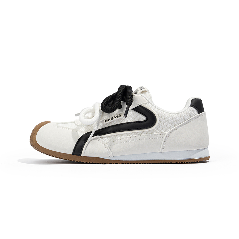 

Кроссовки Lightweight Shock Absorbers Kids Lifestyle Shoes Teenagers Babaya, белый/черный