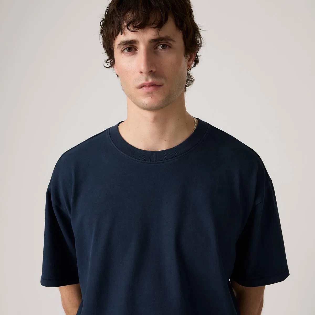 Свободная футболка с коротким рукавом Levi's, Sheen Wash Nightfall Navy - Blue — фото 2