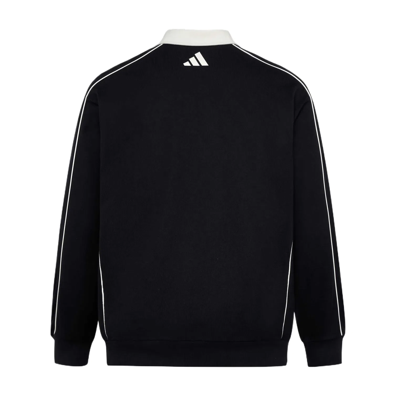 Футболка-поло унисекс с воротником-поло, черная, Adidas, Black — фото 3