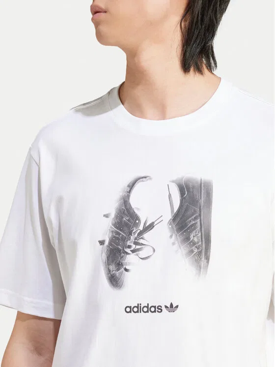 Футболка regular fit Supply Street Adidas, белый — фото 4