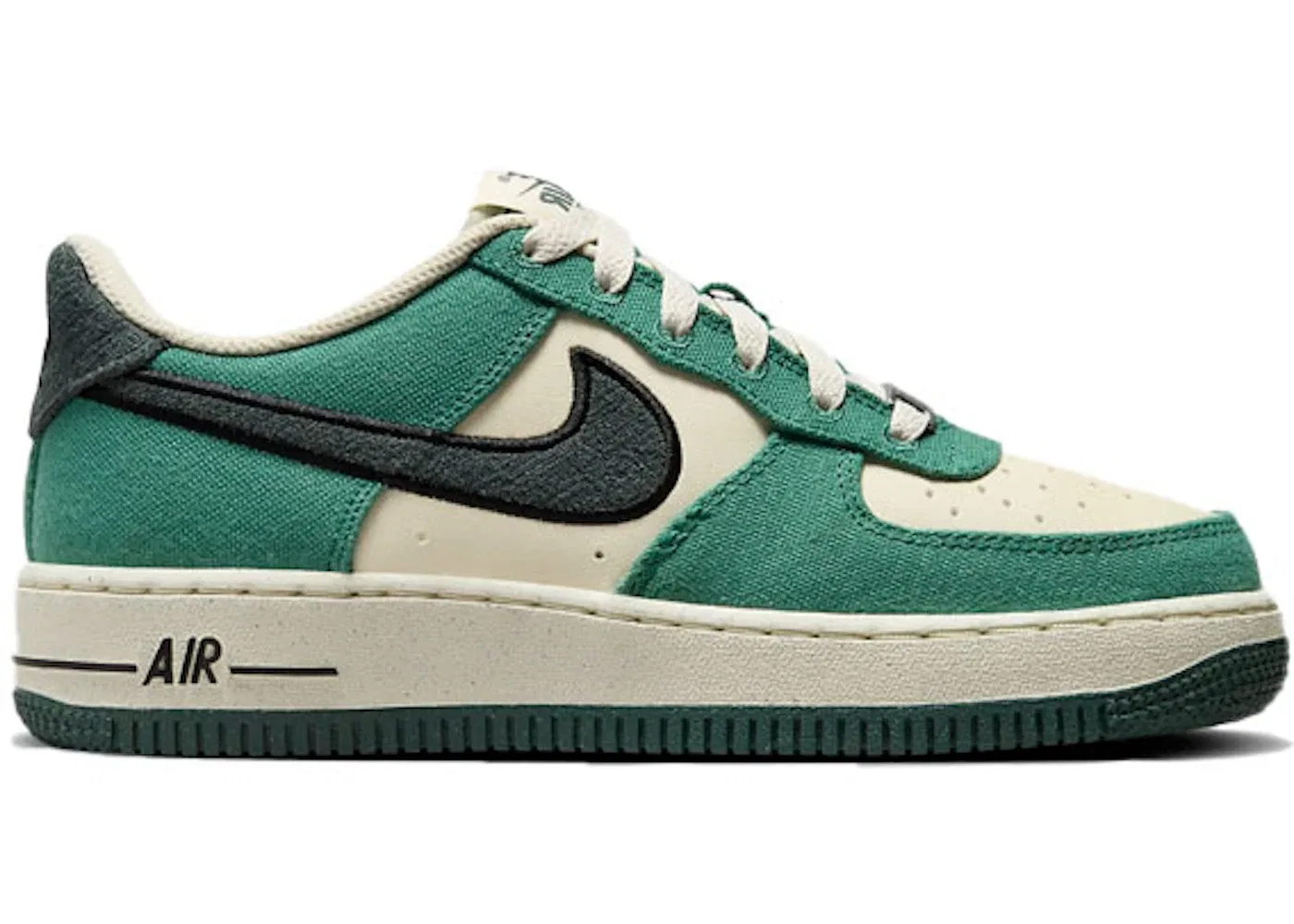 Детские кроссовки Lifestyle Nike Air Force 1 Low, Coconut Milk/Bicoastal/Gum Dark Brown/Vintage Green