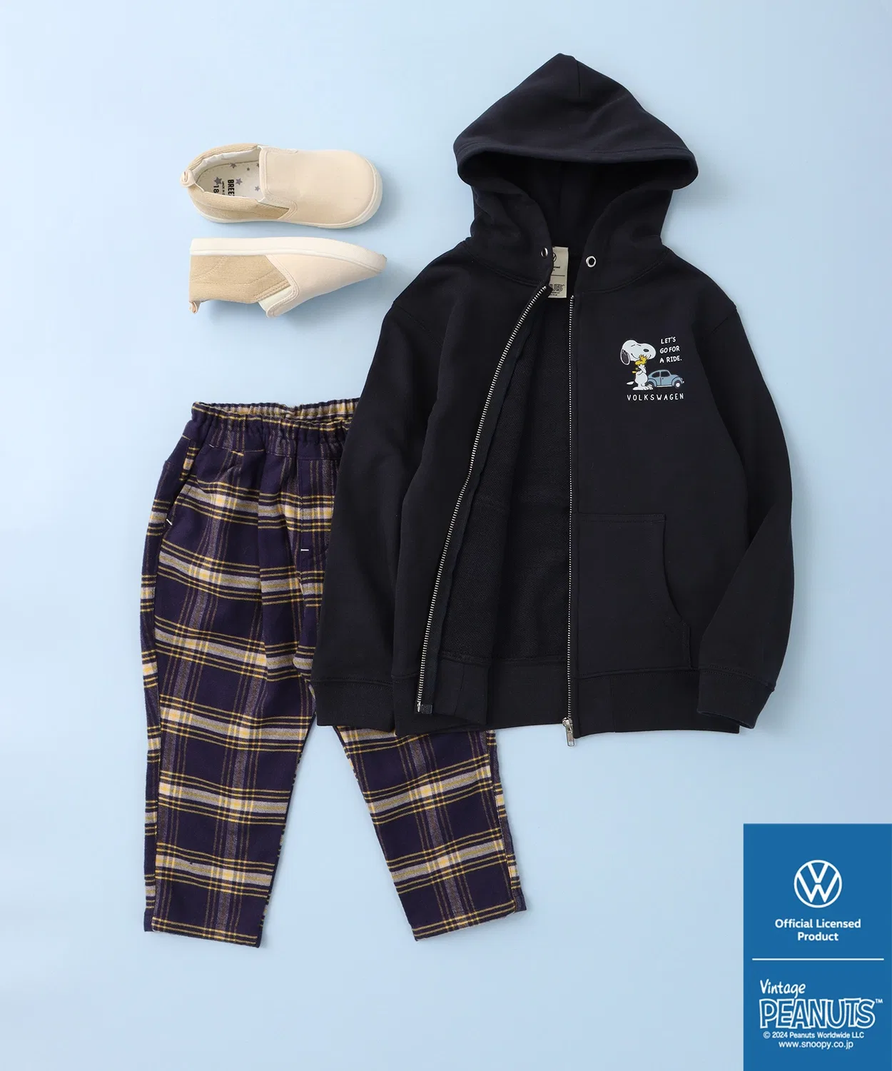 Детская кофта с принтом, молнией, модель Print Full Zip Volkswagen, Navy