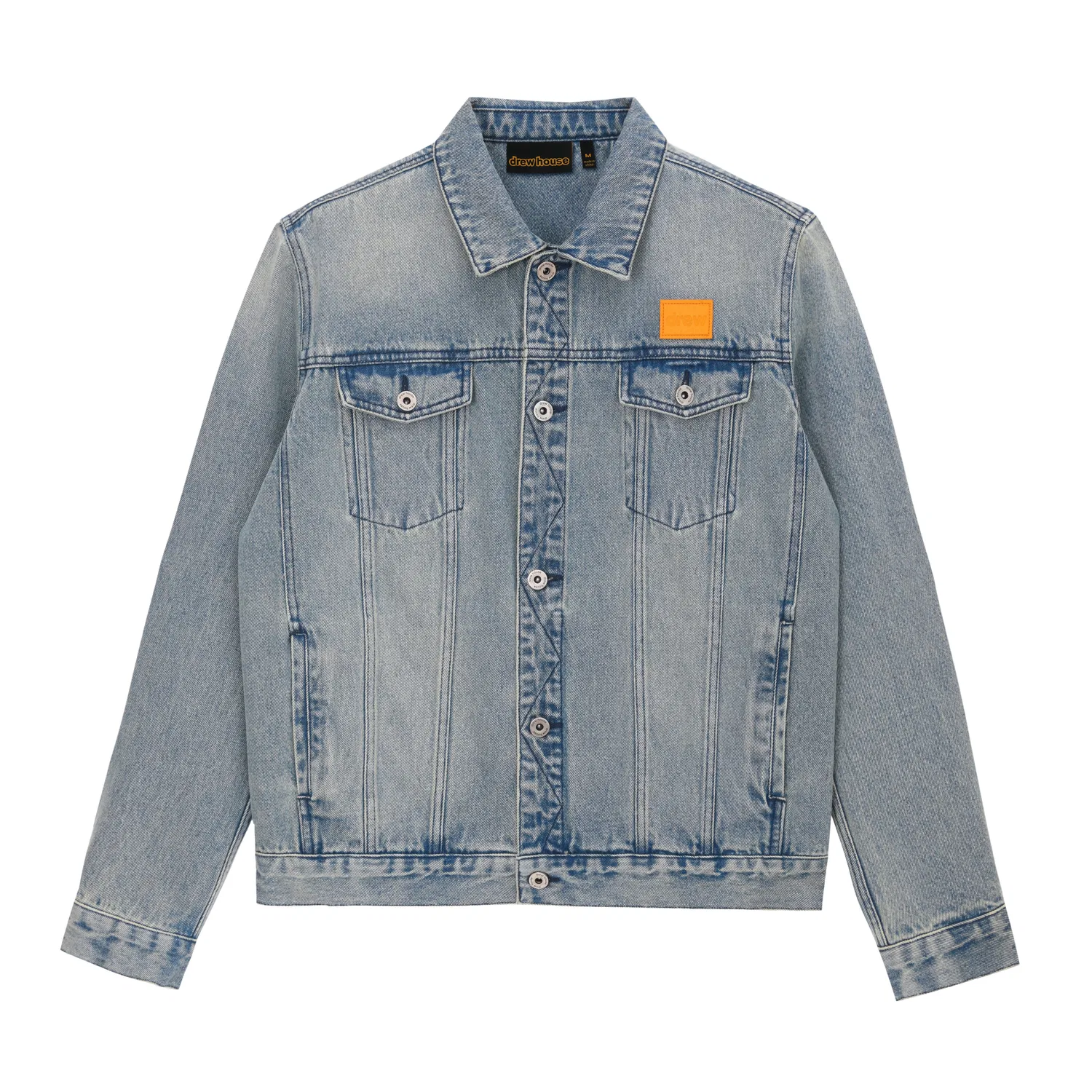 Детское джинсовое пальто с воротником-лацканом Drew house, Denim Blue