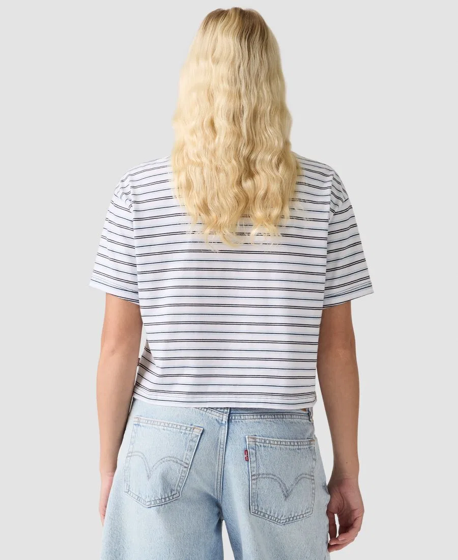 Женская футболка с круглым вырезом и коротким рукавом Levi's, Capricorn Stripe Angel Falls — фото 4