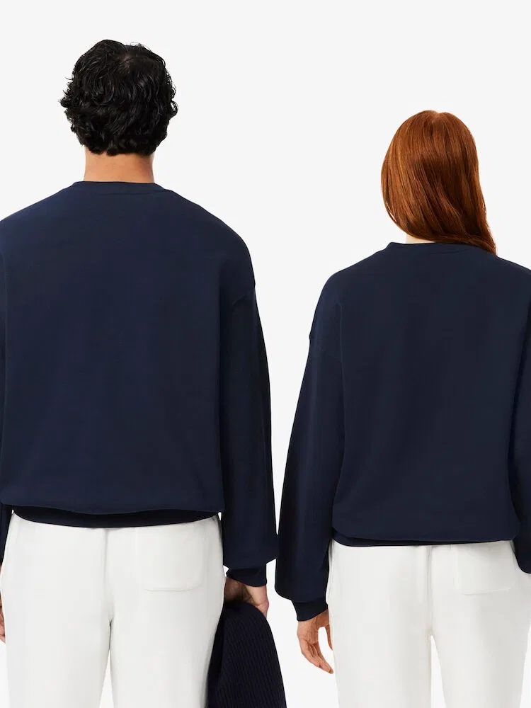 Свитер свободного кроя с круглым вырезом, модель SH7745 LACOSTE — фото 3