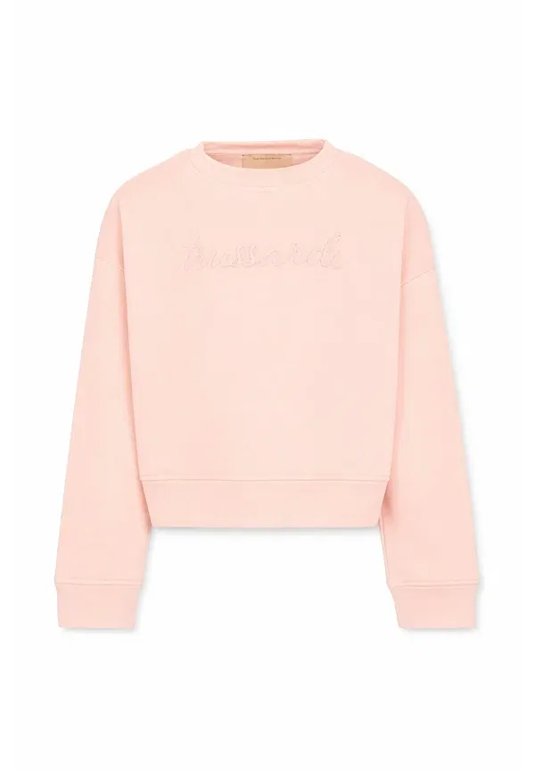 Худи из хлопка Tru Trussiardi Junior Pink Tru Trussardi Junior, розовый
