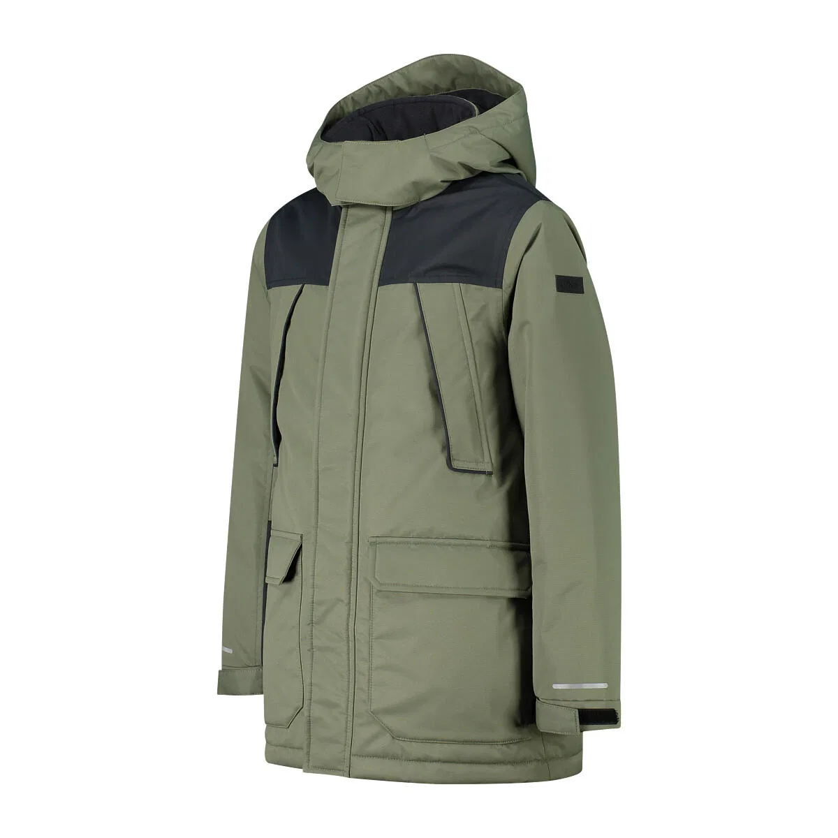 Детская куртка для мальчиков с капюшоном Kid Fix Hood Jacket Cmp, Olivgrun Khaki — фото 3