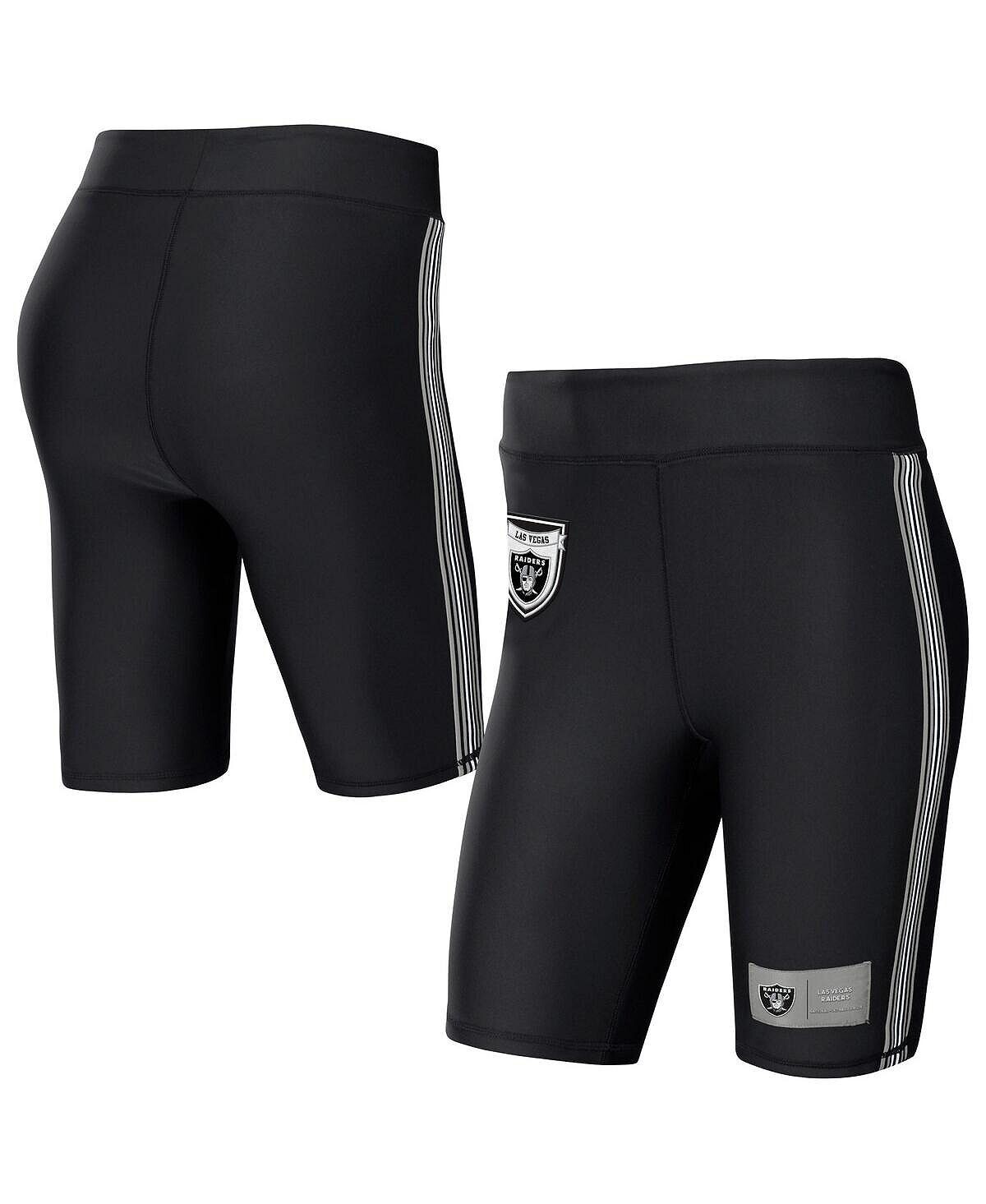 

Женские черные байкерские шорты Las Vegas Raiders WEAR by Erin Andrews, черный