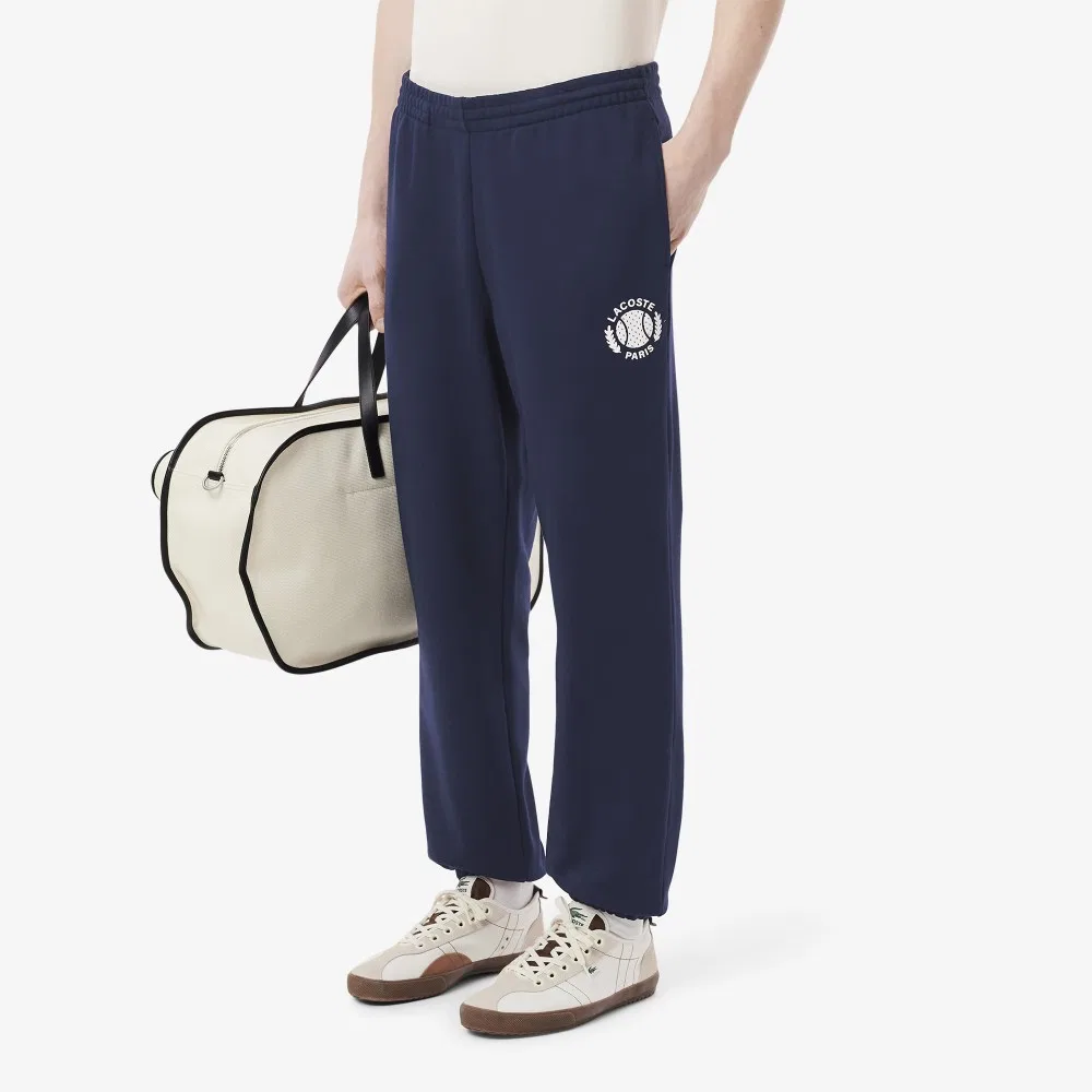 Мужские джоггеры Regular Fit Graphic тёмно-синие от Lacoste — фото 2