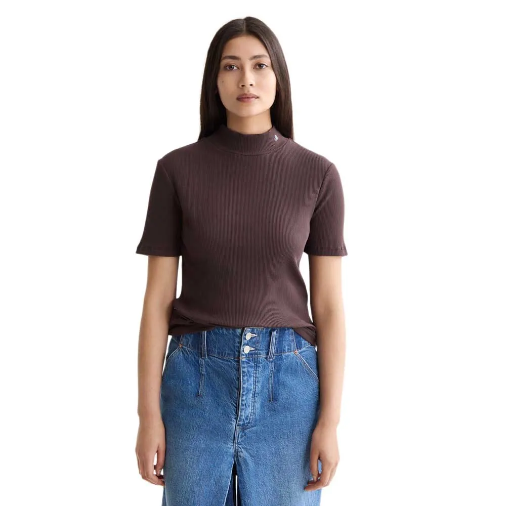 

Футболка с коротким рукавом Scotch & Soda Mock Rib, фиолетовый