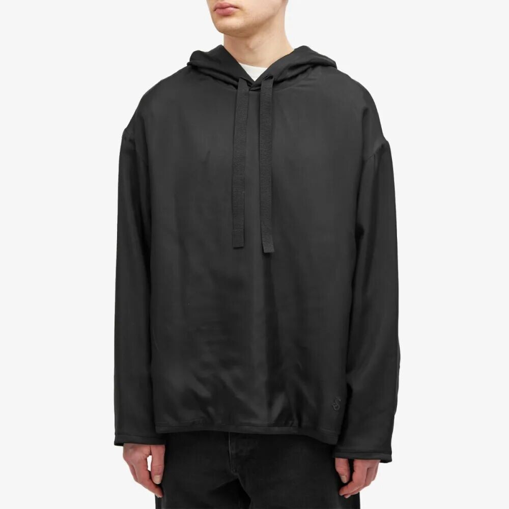 

Jil Sander Худи Popover с вышивкой, черный