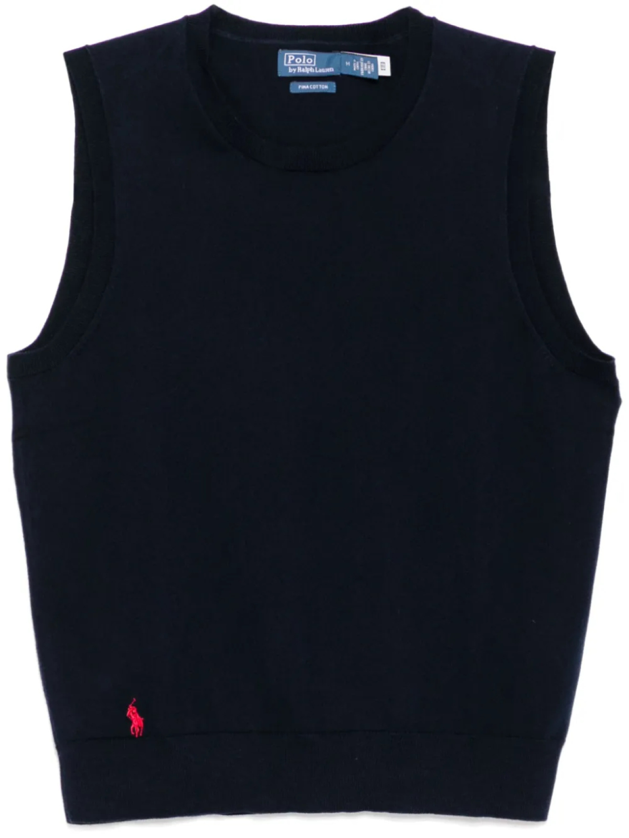 

Polo Ralph Lauren топ с вышитым логотипом, синий