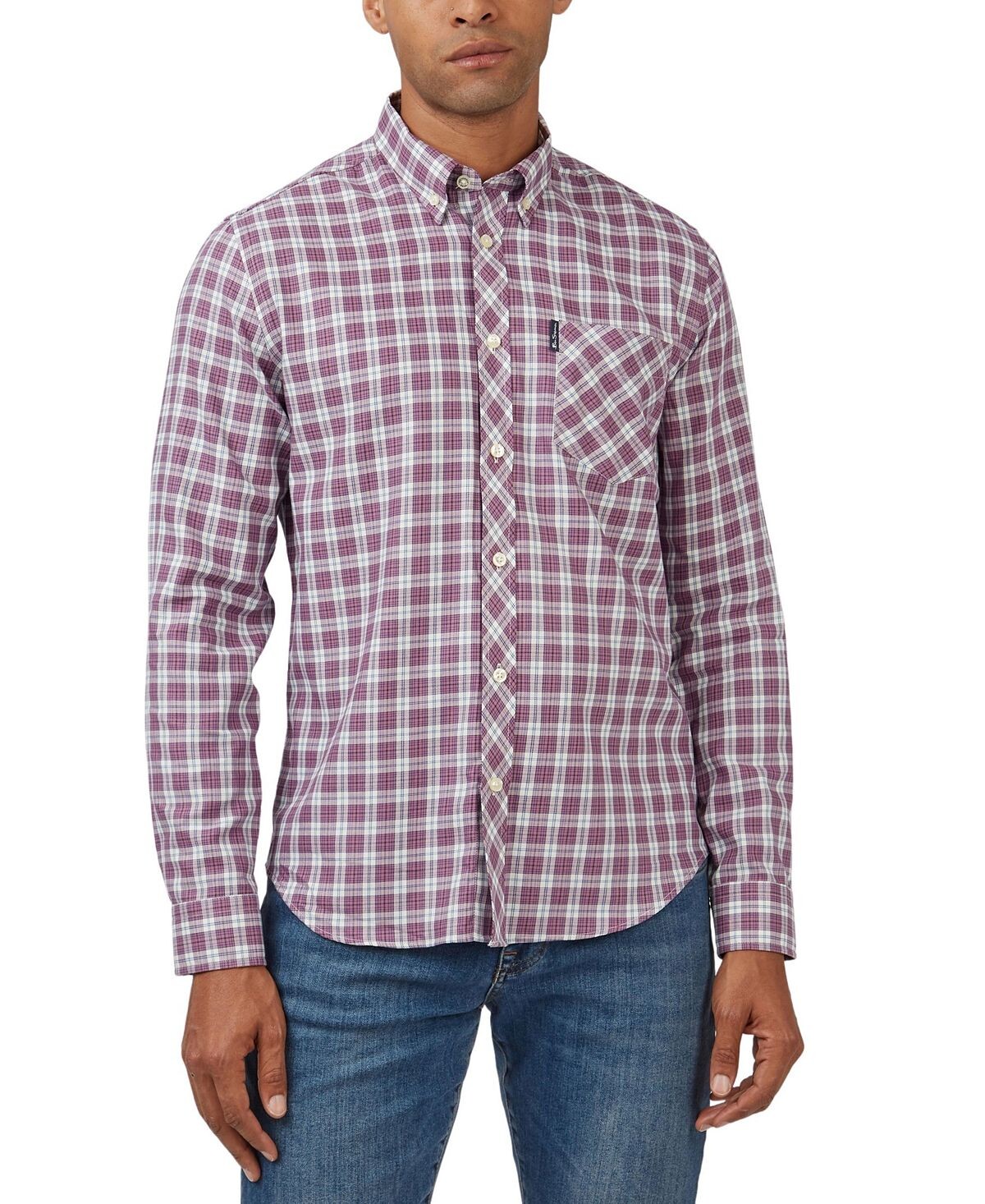 

Мужская рубашка обычного кроя в клетку тартан House Ben Sherman