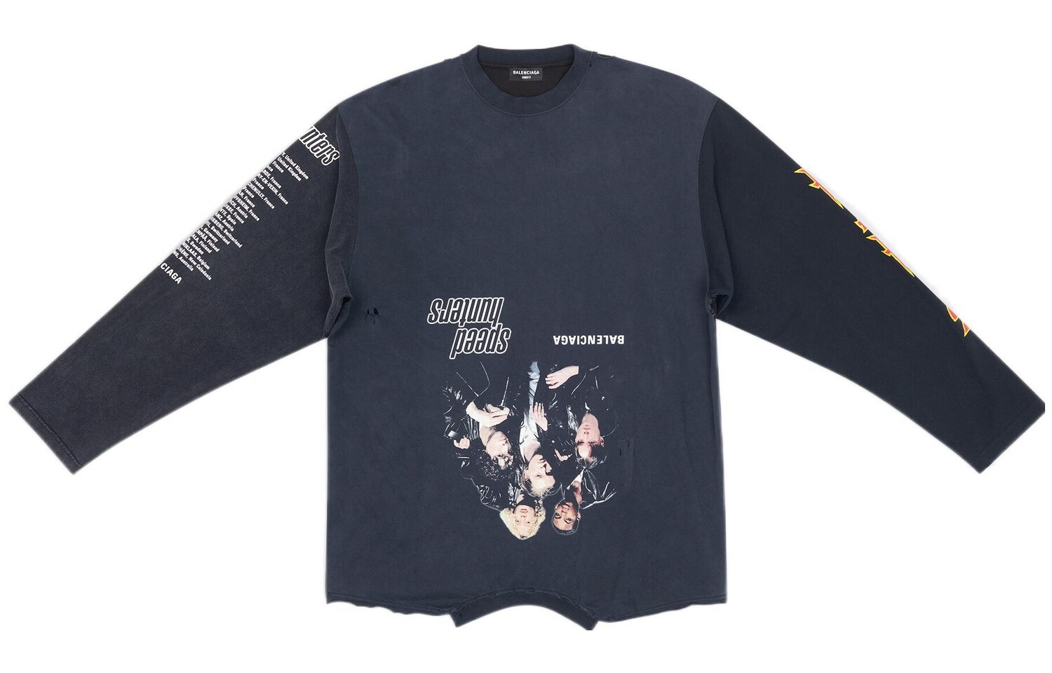 

Футболка Balenciaga Upside Down, черный